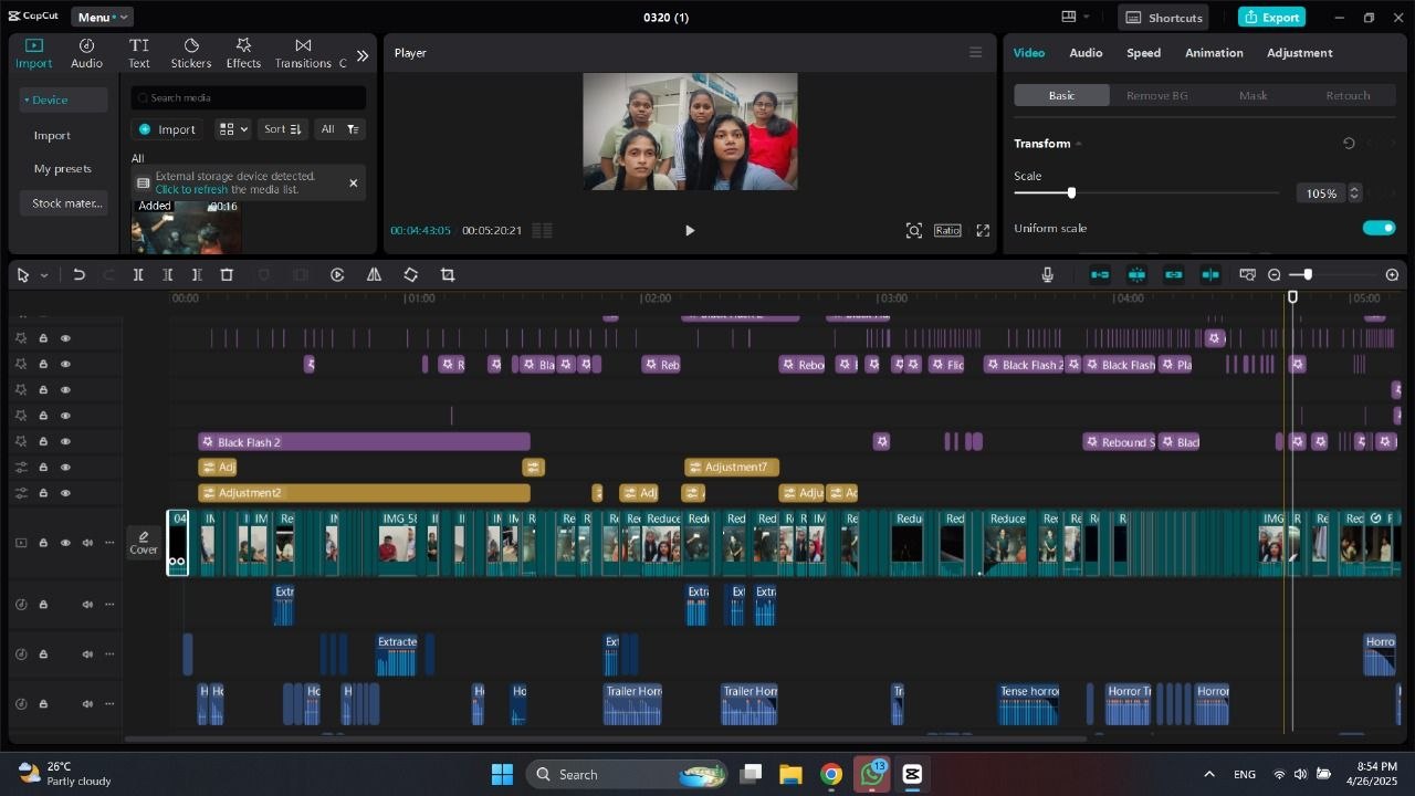 CapCut Pro Non-Linear Editing Timeline